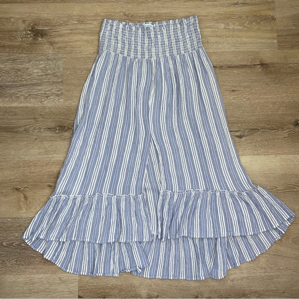 Blue island ruffle skirt